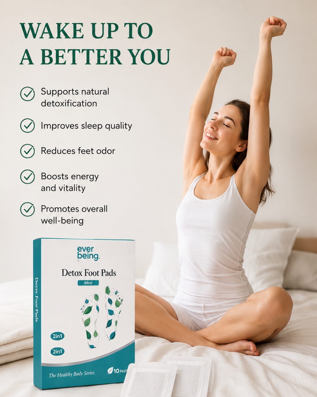 Ever Being Detox Foot Pads – Natural Overnight Cleanse